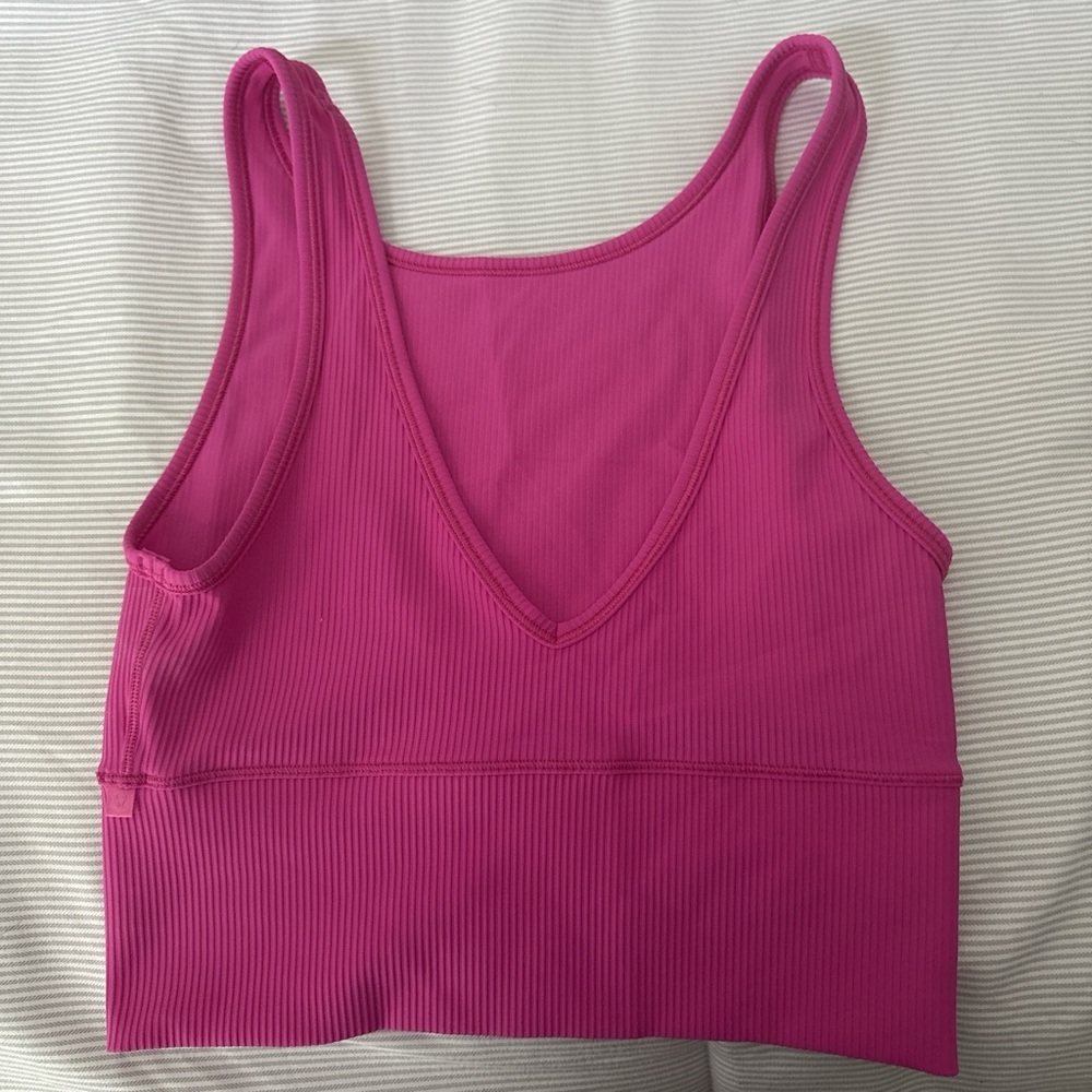 Lululemon Athletica sonic pink power pivot Tank Top
